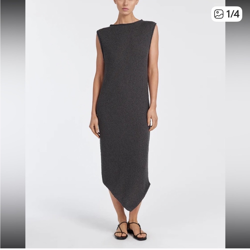 DISSH Asymmetrical Charcoal Dress